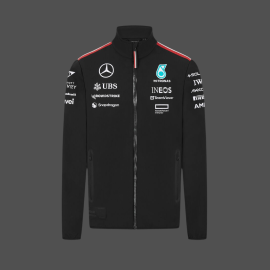 Günstige Mercedes Jacke AMG Petronas Tommy Hilfiger Schwarz – 701227952-001