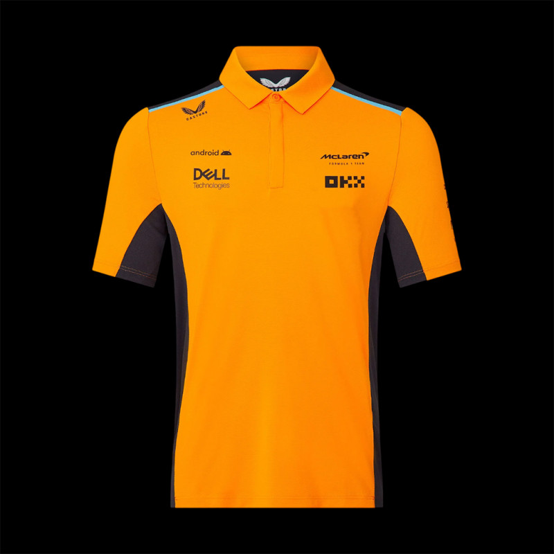 McLaren F1 Team Poloshirt Norris Piastri Orange Papaya / Phantom TM2610 - Herren