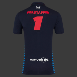 Red Bull Racing Polo Shirt F1 Team Max Verstappen Signature Night Sky TM5885-190 - Men's