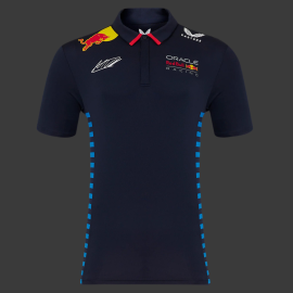 Red Bull Racing Poloshirt F1 Team Max Verstappen Signature Nachthimmel TM5885-190 - Herren