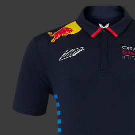 Red Bull Racing Polo Shirt F1 Team Max Verstappen Signature Night Sky TM5885-190 - Men's