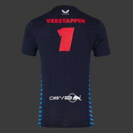 Red Bull Racing T-shirt F1 Team Max Verstappen Signature Nachthimmel TM5887-190 - Herren