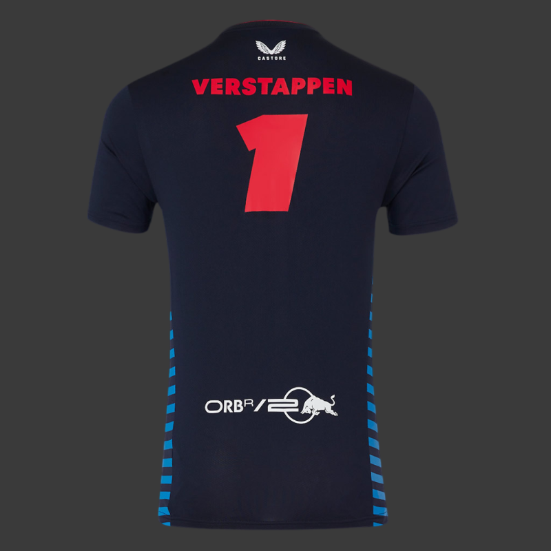 Red Bull Racing T-shirt F1 Team Max Verstappen Signature Night Sky TM5887-190 - Men's