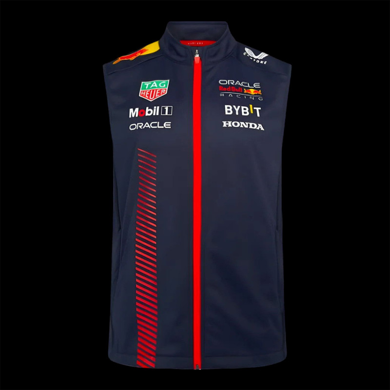 Red Bull Racing F1 Team Ärmellose Jacke mit Durchgehendem Reißverschluss Verstappen Nachthimmel TU2647 - Unisex