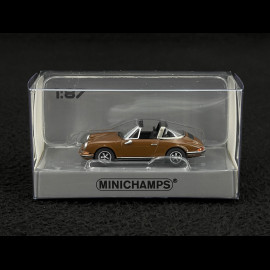Porsche 911 Targa 1972 Sepia Brown 1/87 Minichamps 870064560
