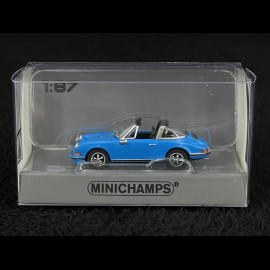 Porsche 911 Targa 1972 Bleu Glacier 1/87 Minichamps 870064562