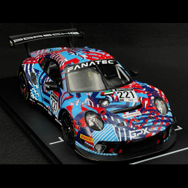Porsche 911 GT3 R Type 992 n°221 24 Heures de Spa 2022 1/18 IxoCollection LEGT18-20221