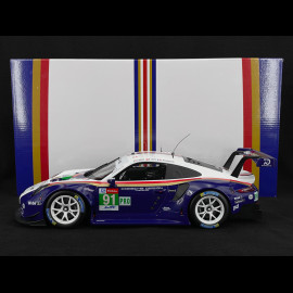 Porsche 911 RSR Typ 991 n°91 2nd LMGTE Pro 24h LeMans 2018 1/12 IxoCollection LEGT12004