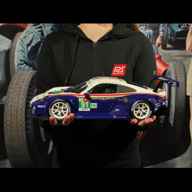 Porsche 911 RSR Type 991 n°91 2nd LMGTE 24h LeMans 2018 1/12 IxoCollection LEGT12004