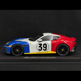 Ferrari 12Cilindri Coupe n° 39 Tribut 24h Le Mans 1972 Blau / Weiß / Rot 1/18 BBR Models P18248LM