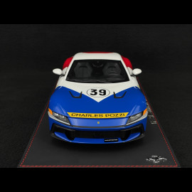 Ferrari 12Cilindri Coupe n° 39 Tribute 24h Le Mans 1972 Blue / White / Red 1/18 BBR Models P18248LM