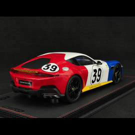 Ferrari 12Cilindri Coupe n° 39 Tribut 24h Le Mans 1972 Blau / Weiß / Rot 1/18 BBR Models P18248LM