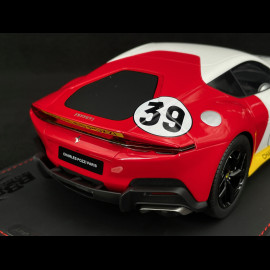 Ferrari 12Cilindri Coupe n° 39 Tribute 24h Le Mans 1972 Blue / White / Red 1/18 BBR Models P18248LM