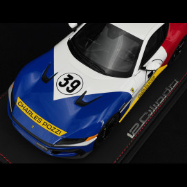 Ferrari 12Cilindri Coupe n° 39 Tribut 24h Le Mans 1972 Blau / Weiß / Rot 1/18 BBR Models P18248LM