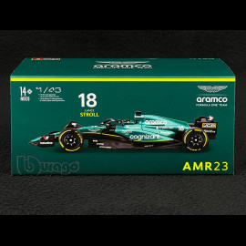 Lance Stroll Aston Martin AMR23 n° 18 2023 F1 1/43 Bburago B18-38091S