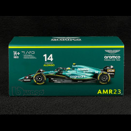 Fernando Alonso Aston Martin AMR23 n° 14 2023 F1 1/43 Bburago B18-38091A