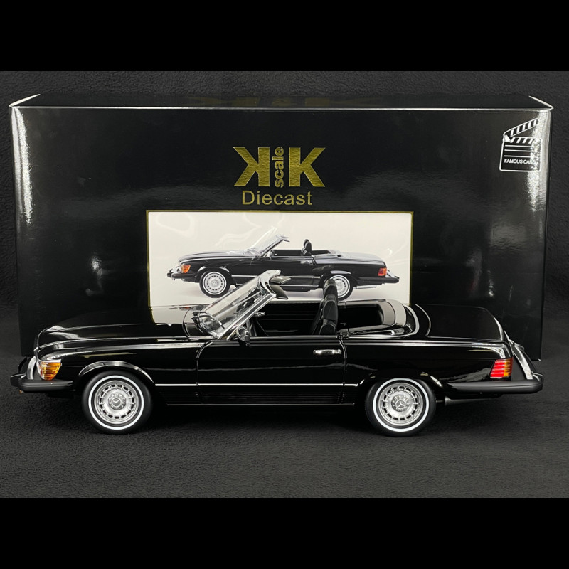 Mercedes-Benz 450 SL R107 1985 US Version Schwarz American Gigolo 1/12 KK Scale KKDC120262
