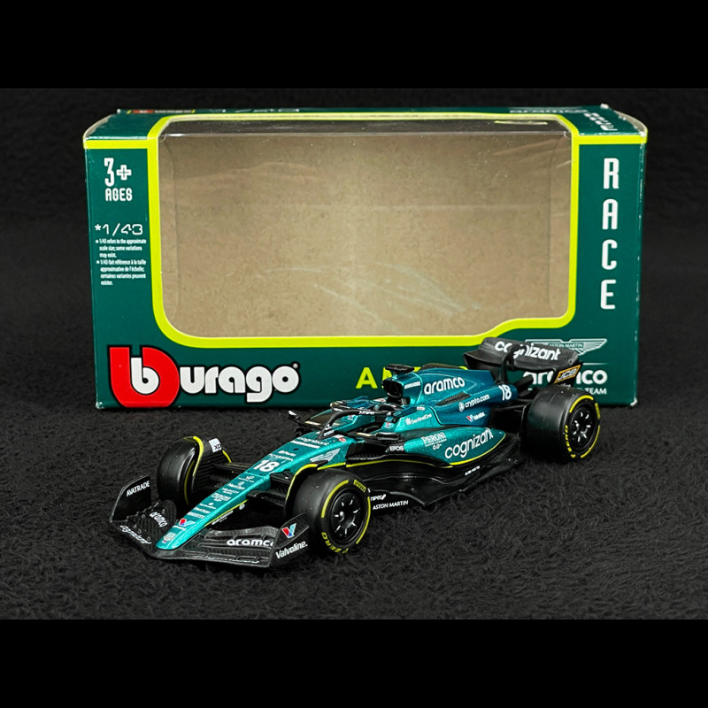 Lance Stroll Aston Martin AMR23 n° 18 2023 F1 1/43 Bburago B18-38190S