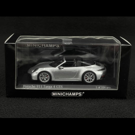 Porsche 911 Targa 4 GTS Type 992.2 2024 GT Silver Metallic 1/43 Minichamps 410064141