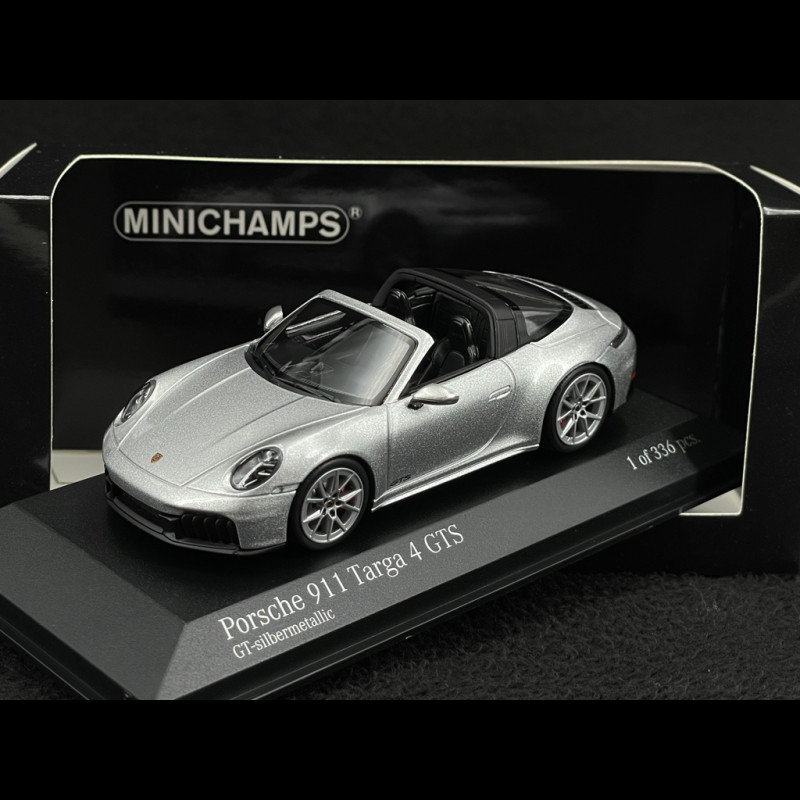 Porsche 911 Targa 4 GTS Type 992.2 2024 GT Silver Metallic 1/43 Minichamps 410064141