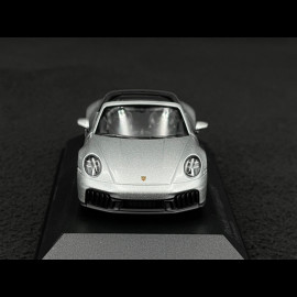 Porsche 911 Targa 4 GTS Typ 992.2 2024 GT Silber Metallic 1/43 Minichamps 410064141