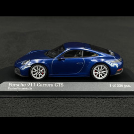 Porsche 911 Carrera GTS Type 992.2 2024 Gentian Blue Metallic 1/43 Minichamps 410064121
