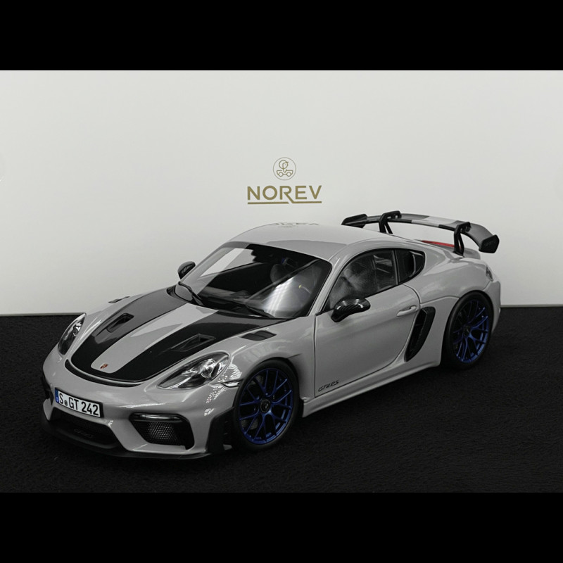 Porsche 718 Cayman GT4 RS 2023 Chalk Gray Weissach Package 1/18 Norev 187253