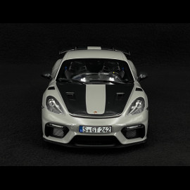 Porsche 718 Cayman GT4 RS 2023 Chalk Gray Weissach Package 1/18 Norev 187253
