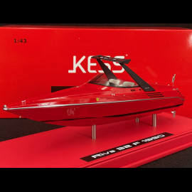 Motorboat Riva Motoscafo 32 Ferrari 1990 24cm Red 1/43 Kess KE43065000