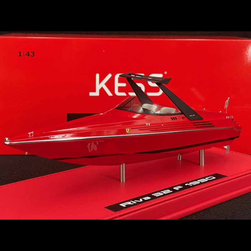 Motorboot Riva Motoscafo 32 Ferrari 1990 24cm Rot 1/43 Kess KE43065000