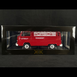 Volkswagen Combi T2B Porsche Renndienst Stuttgart Zuffenhausen 1972 Red 1/18 KK Scale KKDC181412