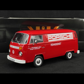 Volkswagen Combi T2B Porsche Renndienst Stuttgart Zuffenhausen 1972 Red 1/18 KK Scale KKDC181412