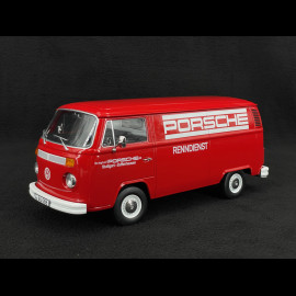 Volkswagen Combi T2B Porsche Renndienst Stuttgart Zuffenhausen 1972 Red 1/18 KK Scale KKDC181412