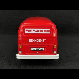 Volkswagen Combi T2B Porsche Renndienst Stuttgart Zuffenhausen 1972 Red 1/18 KK Scale KKDC181412