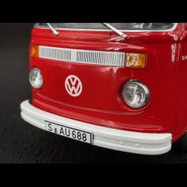 Volkswagen Combi T2B Porsche Renndienst Stuttgart Zuffenhausen 1972 Rot 1/18 KK Scale KKDC181412