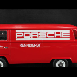 Volkswagen Combi T2B Porsche Renndienst Stuttgart Zuffenhausen 1972 Rot 1/18 KK Scale KKDC181412