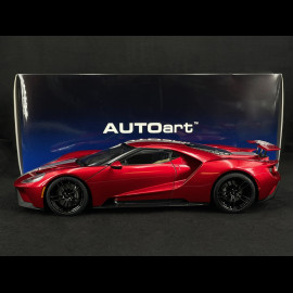 Ford GT 2017 Liquid Red / Silver Stripes 1/12 Autoart 12106