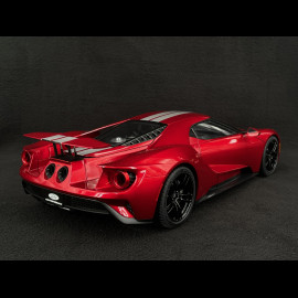 Ford GT 2017 Liquid Red / Silver Stripes 1/12 Autoart 12106
