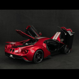 Ford GT 2017 Liquid Red / Silver Stripes 1/12 Autoart 12106