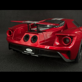 Ford GT 2017 Liquid Red / Silver Stripes 1/12 Autoart 12106