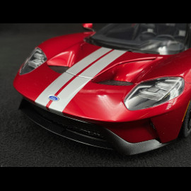 Ford GT 2017 Liquid Red / Silver Stripes 1/12 Autoart 12106