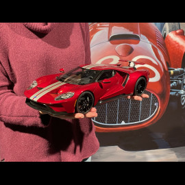 Ford GT 2017 Liquid Red / Silver Stripes 1/12 Autoart 12106