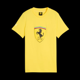 T-shirt Ferrari Crest Low Cost F1 Team Leclerc / Hamilton Puma Yellow 701231881-002 - kids