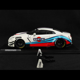 Nissan GT-R R35 Liberty Walk Body Kit 2.0 Martini 2024 White 1/18 Solido S1805819
