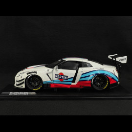 Nissan GT-R R35 Liberty Walk Body Kit 2.0 Martini 2024 White 1/18 Solido S1805819
