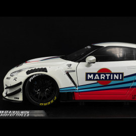 Nissan GT-R R35 Liberty Walk Body Kit 2.0 Martini 2024 Weiß 1/18 Solido S1805819