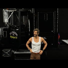 Set of Truck Mack RL 700L 1974 Black Convoy + Rubber Duck Figurine 1/18 Road Kings