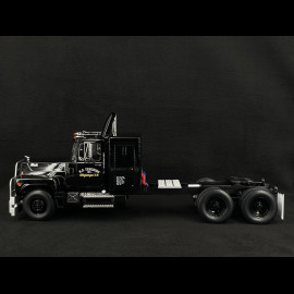 Set von Lastwagen Mack RL 700L 1974 Schwarz Convoy + Rubber Duck Figur 1/18 Road Kings