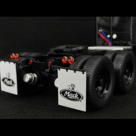 Set von Lastwagen Mack RL 700L 1974 Schwarz Convoy + Rubber Duck Figur 1/18 Road Kings