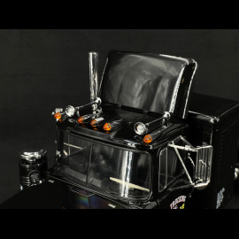 Set von Lastwagen Mack RL 700L 1974 Schwarz Convoy + Rubber Duck Figur 1/18 Road Kings